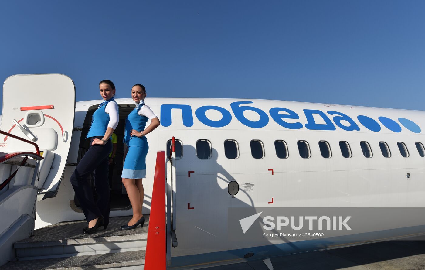 Russia's Pobeda Airlines aircraft