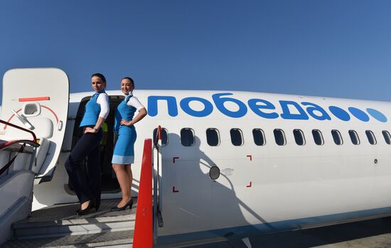 Russia's Pobeda Airlines aircraft