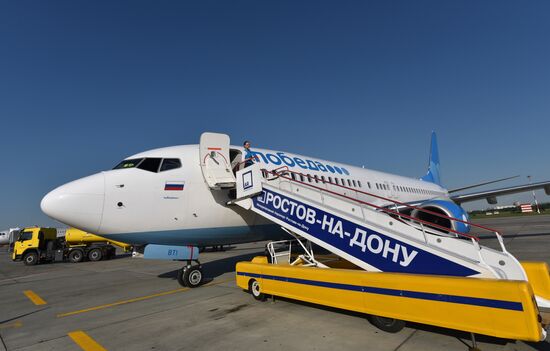 Russia's Pobeda Airlines aircraft