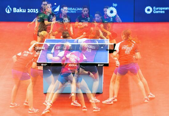 1st European Games. Table Tennis. Day one