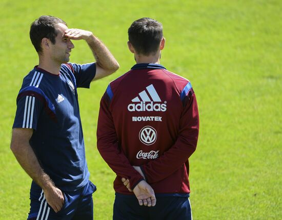 Football. Russian national team holds training session