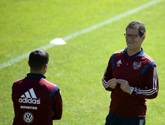 Football. Russian national team holds training session