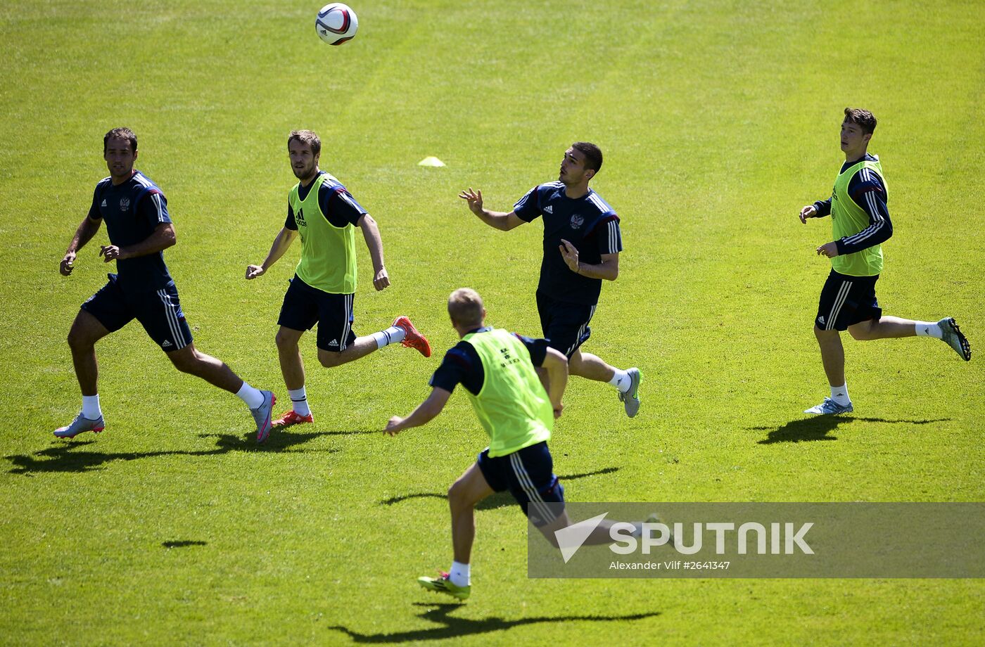 Football. Russian national team holds training session