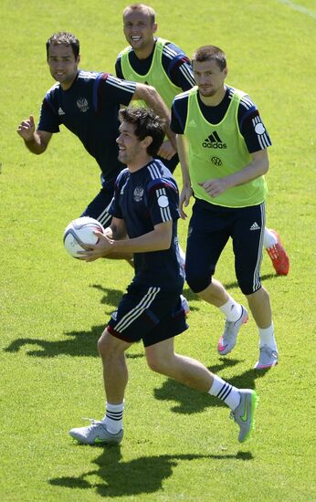 Football. Russian national team holds training session