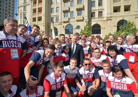 Vladimir Putin visits Azerbaijan. Day 2