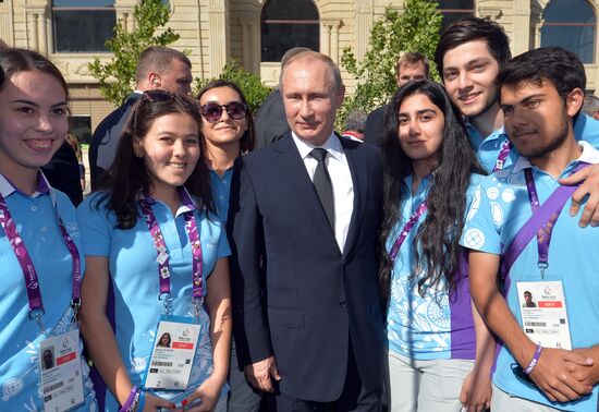 Vladimir Putin visits Azerbaijan. Day 2