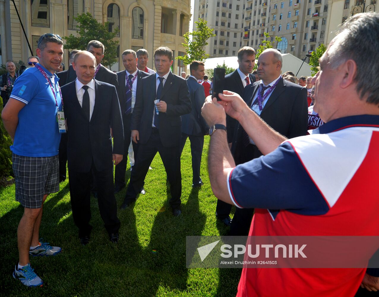 Vladimir Putin visits Azerbaijan. Day 2