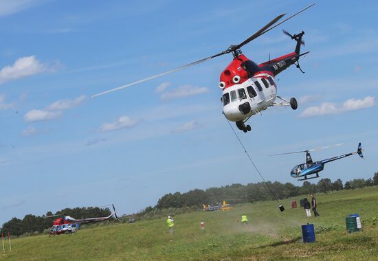 Second gathering of helicopter sports enthusiasts "Vertoslet"