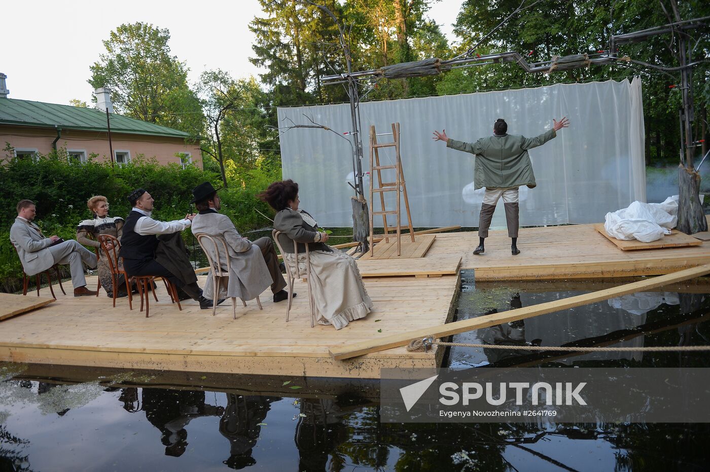 Open-air theater at the Chekhov reserve museum in Melikhovo