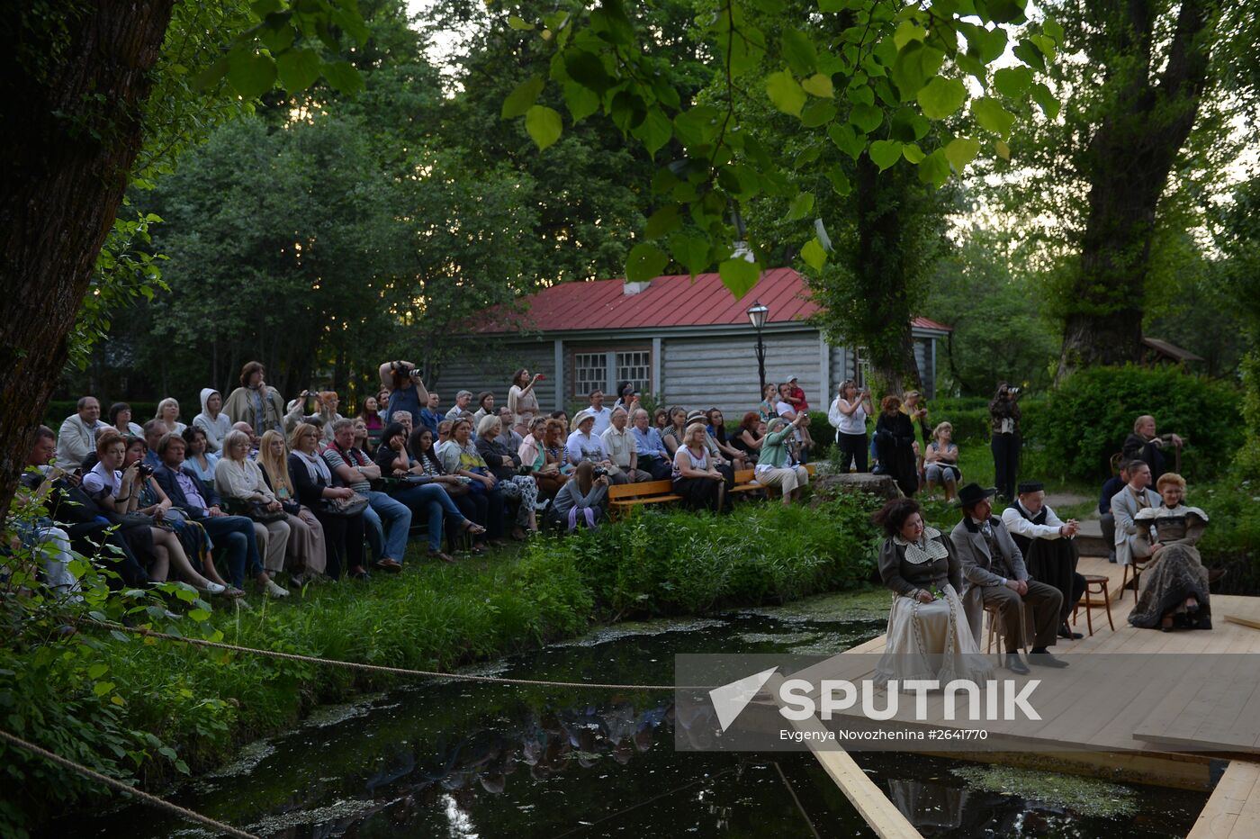 Open-air theater at the Chekhov reserve museum in Melikhovo
