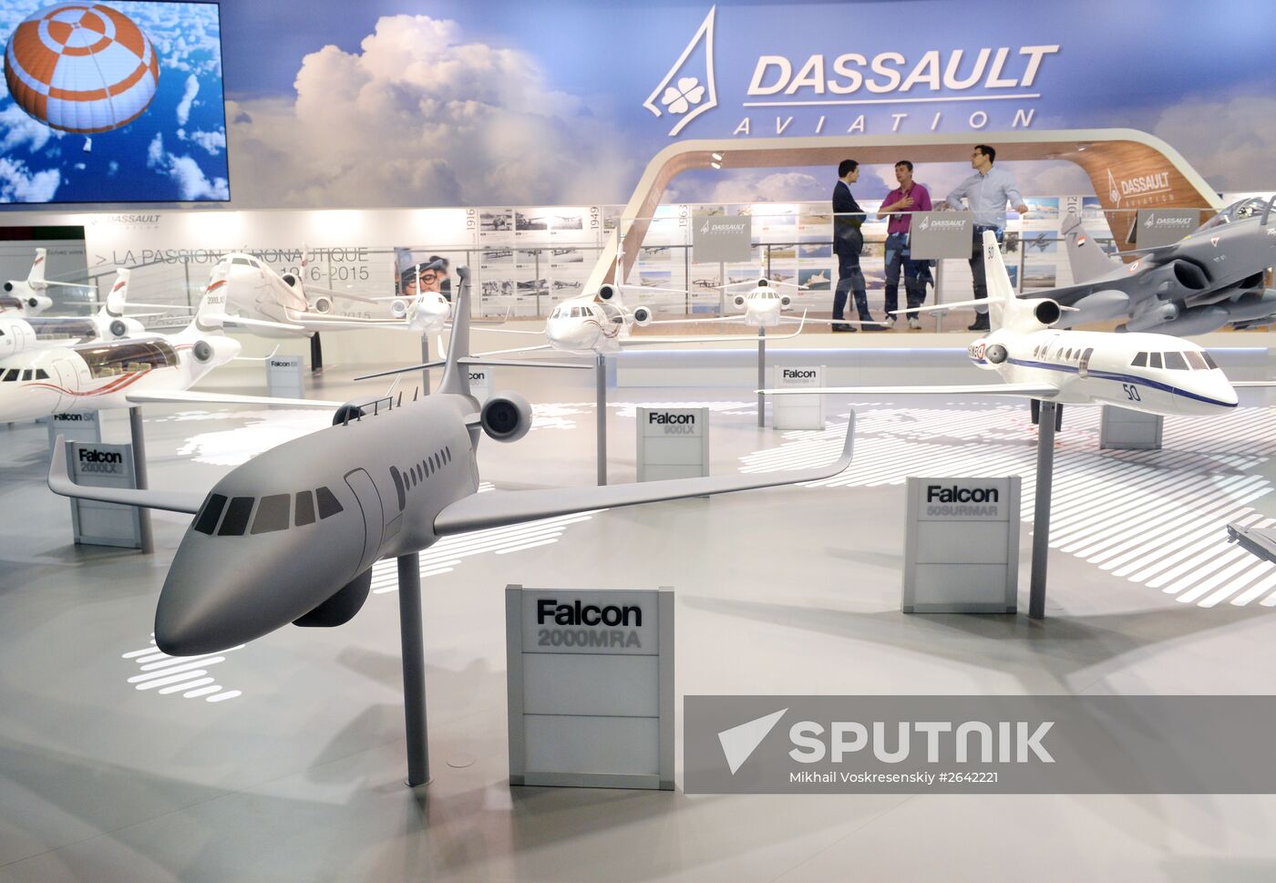 Preparations for the opening of Paris Air Show Le Bourget 2015