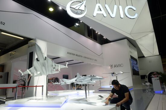Preparations for the opening of Paris Air Show Le Bourget 2015
