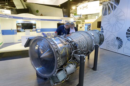 Preparations for the opening of Paris Air Show Le Bourget 2015