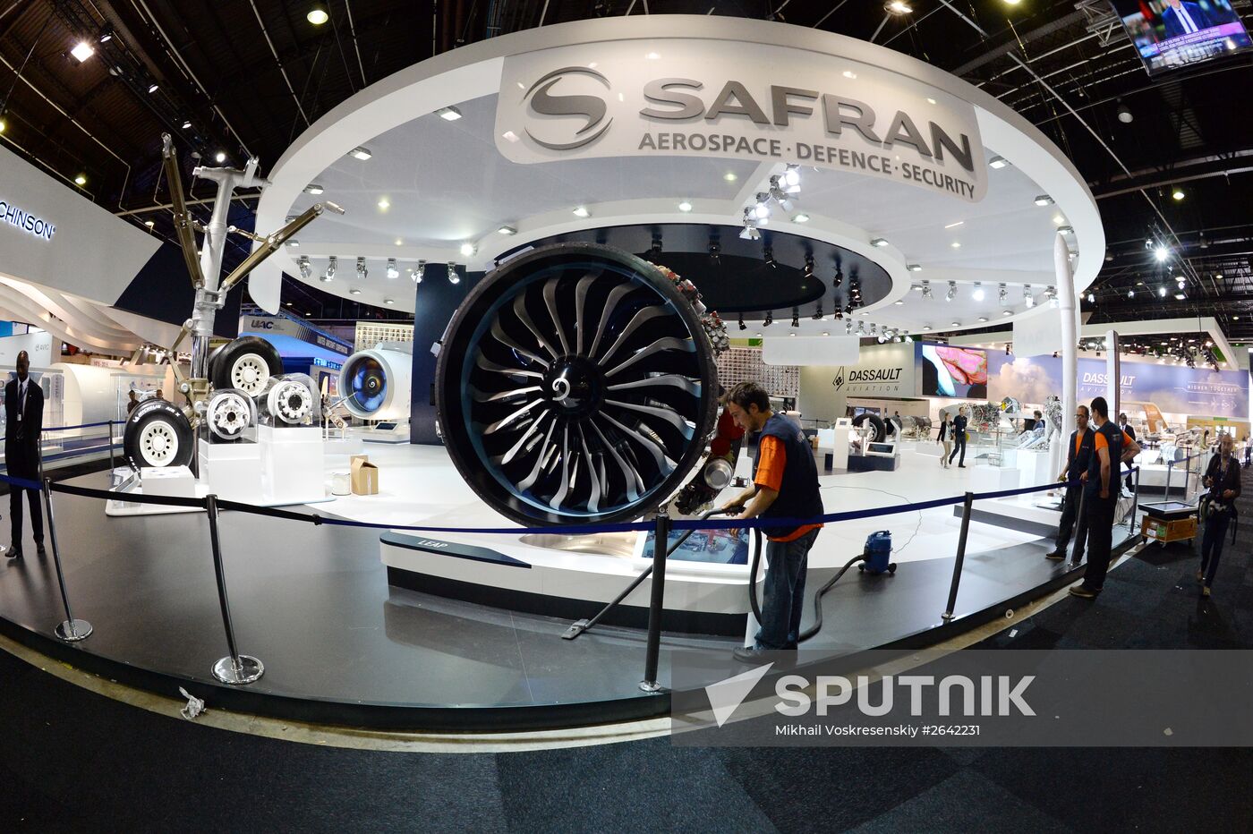 Preparations for the opening of Paris Air Show Le Bourget 2015