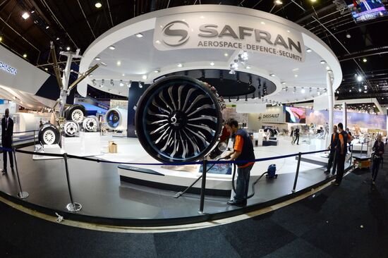 Preparations for the opening of Paris Air Show Le Bourget 2015