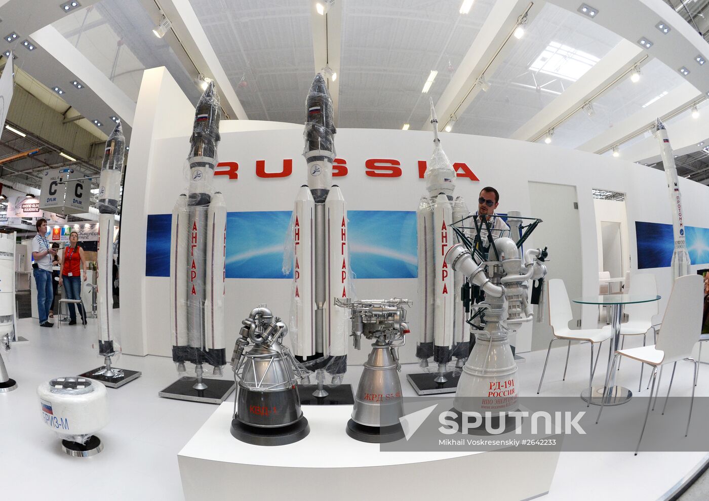 Preparations for the opening of Paris Air Show Le Bourget 2015