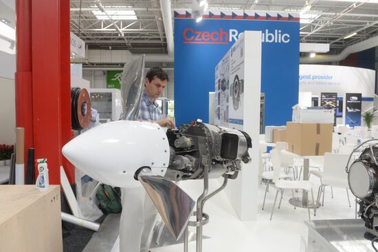 Preparations for the opening of Paris Air Show Le Bourget 2015