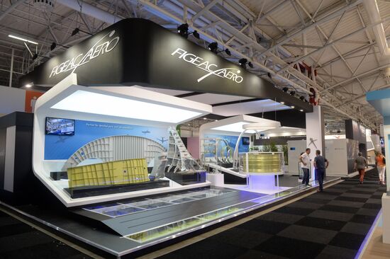 Preparations for the opening of Paris Air Show Le Bourget 2015
