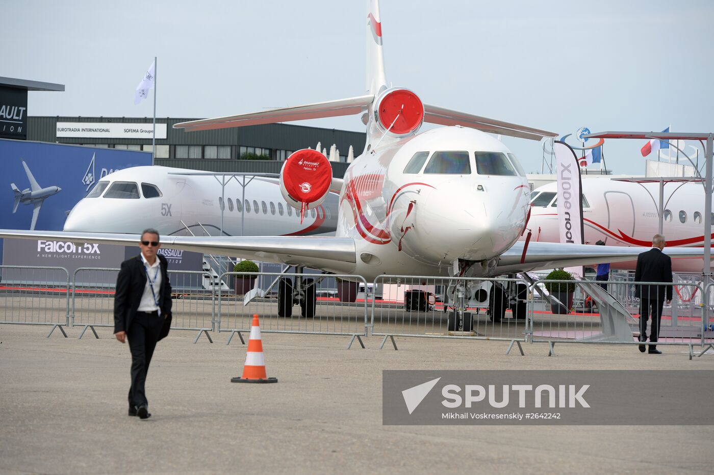 Preparations for the opening of Paris Air Show Le Bourget 2015
