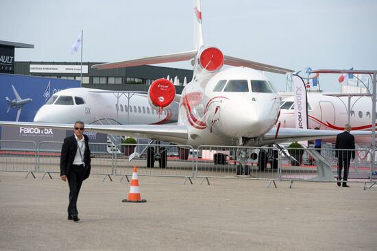 Preparations for the opening of Paris Air Show Le Bourget 2015