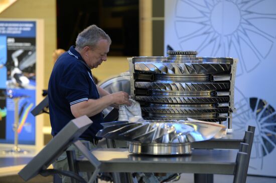 Preparations for the opening of Paris Air Show Le Bourget 2015