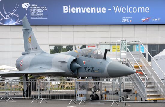 Preparations for the opening of Paris Air Show Le Bourget 2015