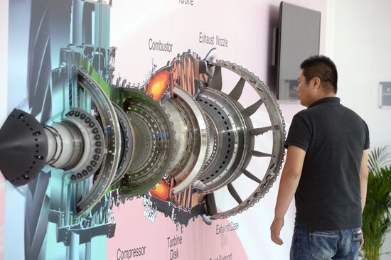 Preparations for the opening of Paris Air Show Le Bourget 2015