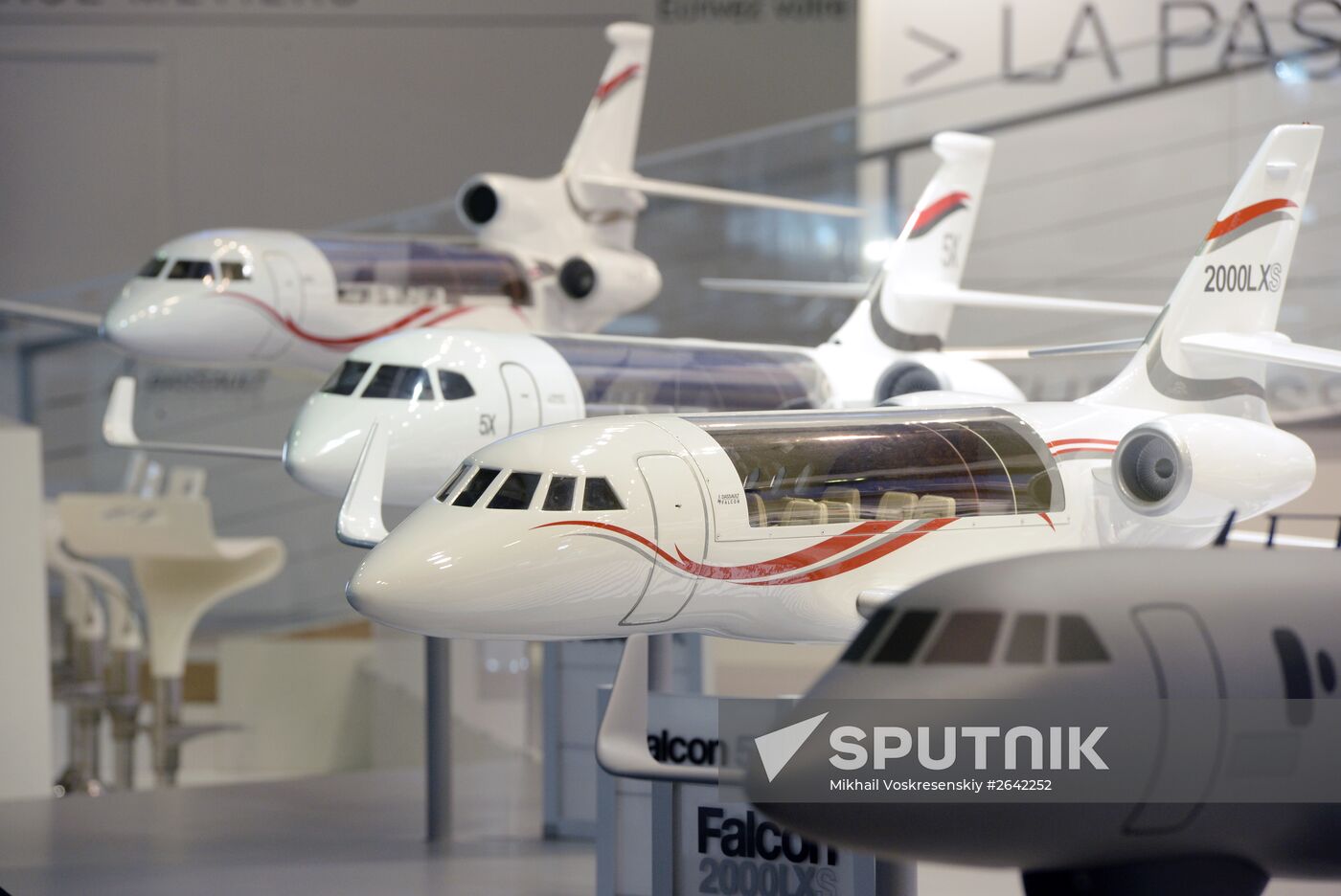 Preparations for the opening of Paris Air Show Le Bourget 2015