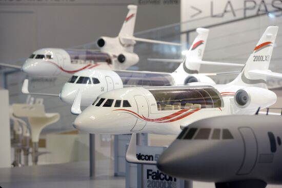 Preparations for the opening of Paris Air Show Le Bourget 2015
