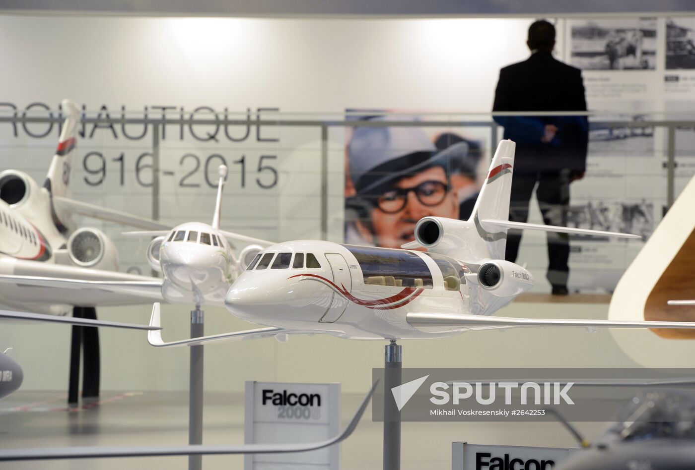 Preparations for the opening of Paris Air Show Le Bourget 2015