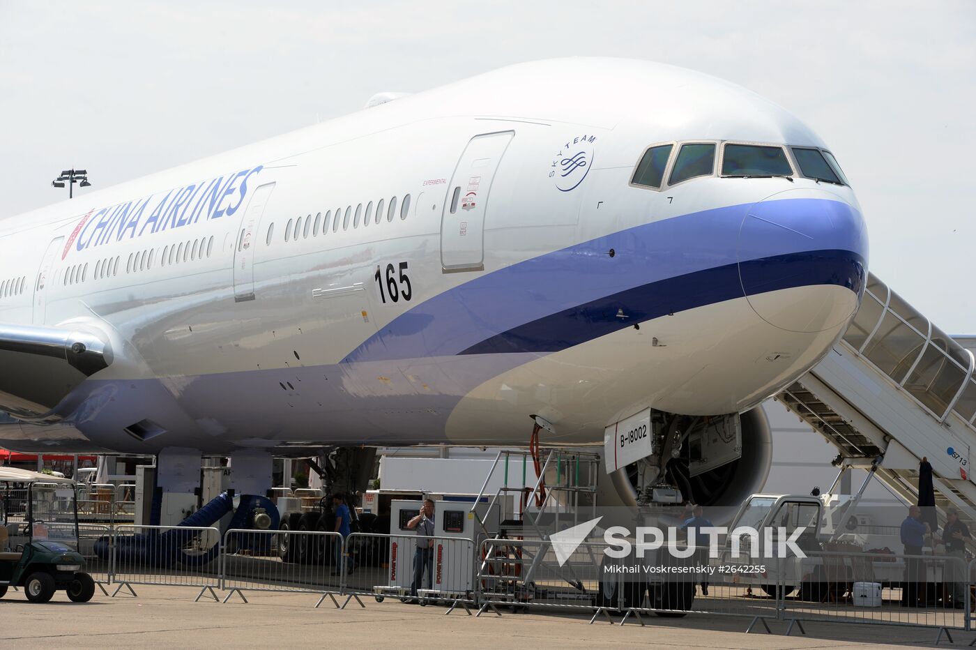 Preparations for the opening of Paris Air Show Le Bourget 2015