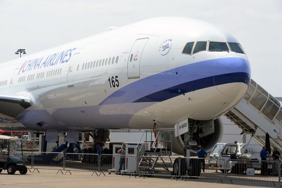 Preparations for the opening of Paris Air Show Le Bourget 2015