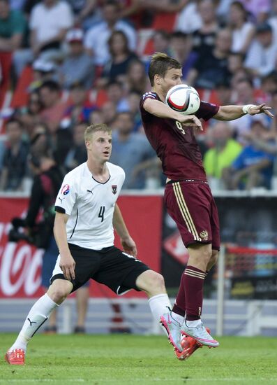 Football. UEFA Euro 2016 qualifier Russia vs. Austria