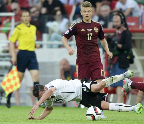 Football. UEFA Euro 2016 qualifier Russia vs. Austria