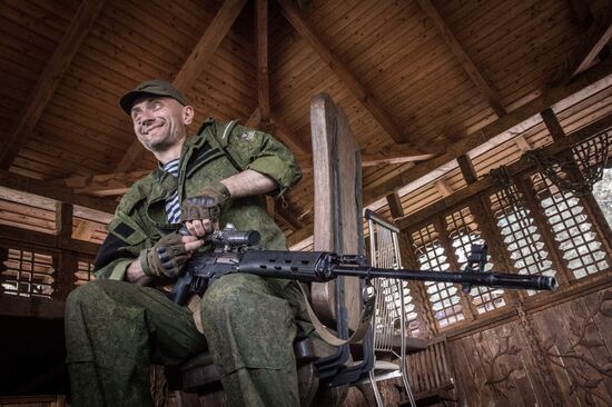 Self-defense forces in Maryinka, Donetsk Region