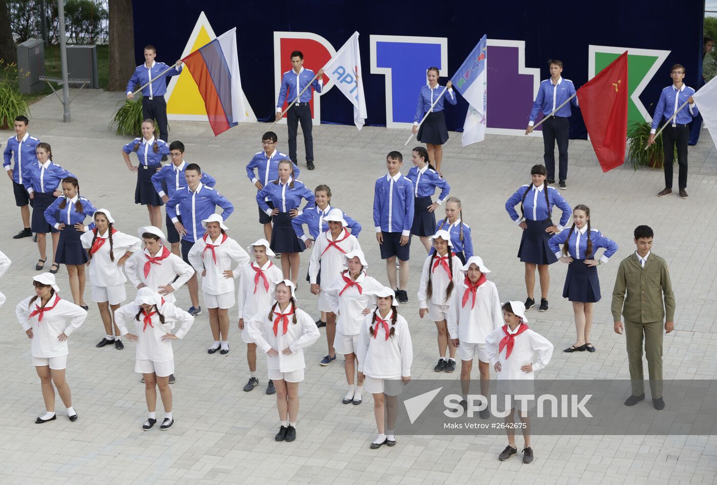 Roll Call Generations in Artek summer camp, Crimea