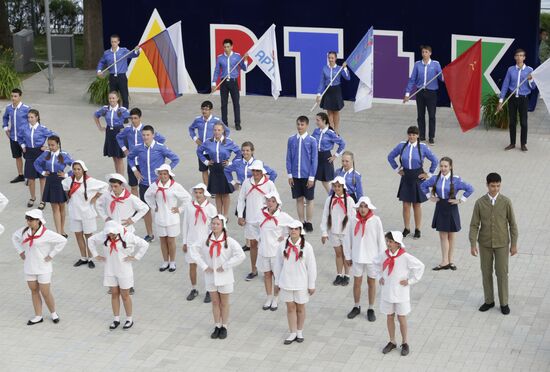 Roll Call Generations in Artek summer camp, Crimea