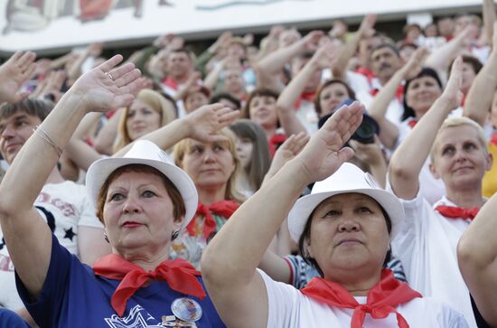 Roll Call Generations in Artek summer camp, Crimea