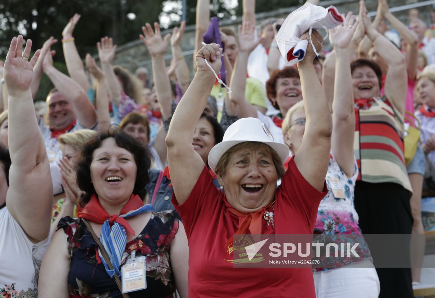 Roll Call Generations in Artek summer camp, Crimea
