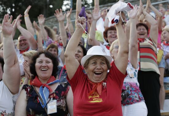 Roll Call Generations in Artek summer camp, Crimea