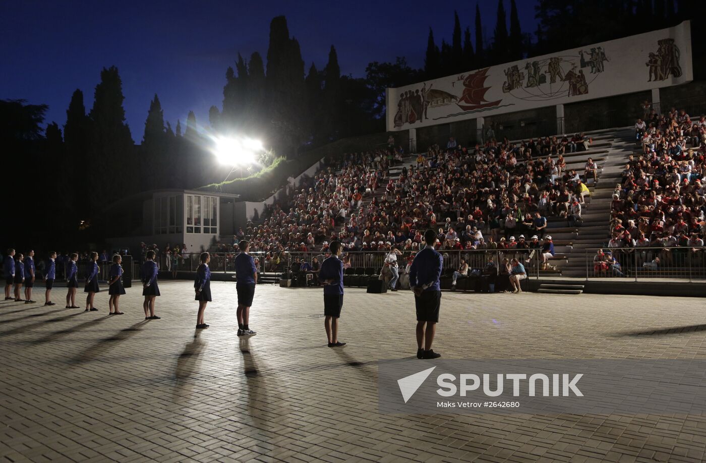 Roll Call Generations in Artek summer camp, Crimea