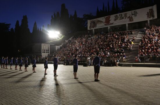 Roll Call Generations in Artek summer camp, Crimea