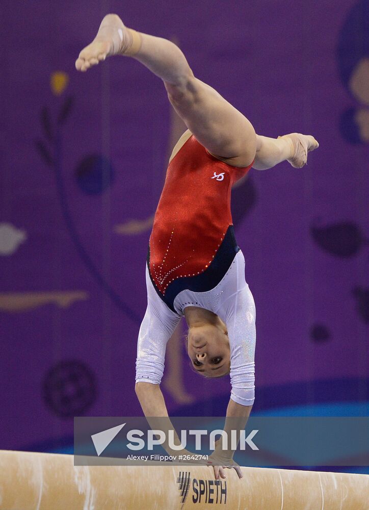 2015 European Games. Artistic gymnastics. Team events