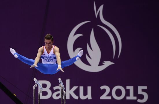 2015 European Games. Artistic gymnastics. Team events