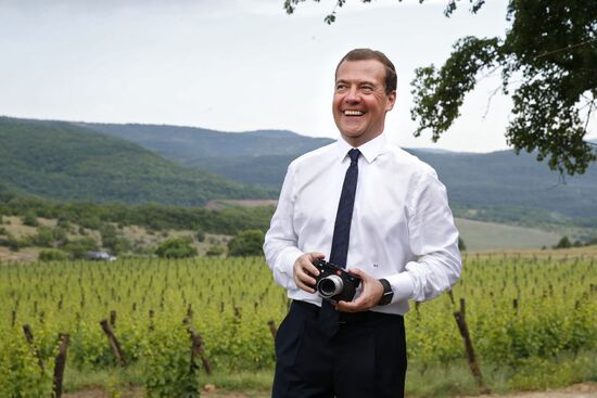 Russian Prime Minister Dmitry Medvedev's working visit to Crimean Federal District