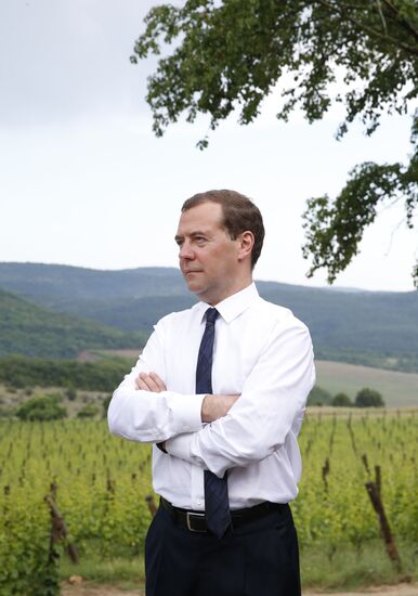 Russian Prime Minister Dmitry Medvedev's working visit to Crimean Federal District