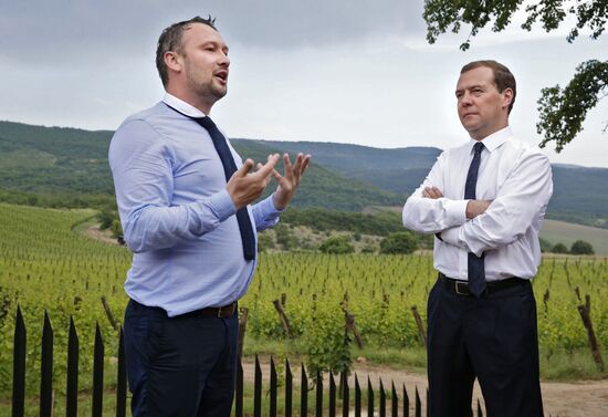 Russian Prime Minister Dmitry Medvedev's working visit to Crimean Federal District