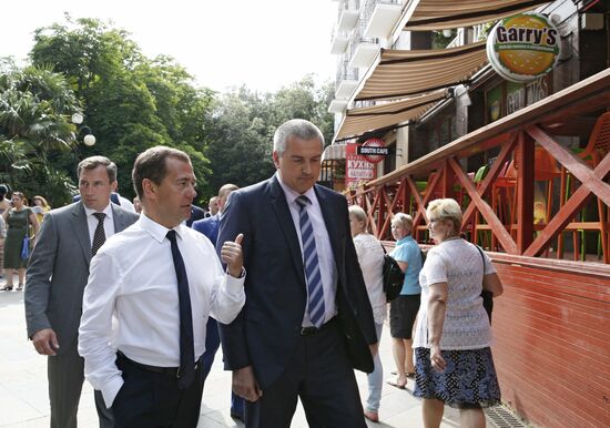 Russian Prime Minister Dmitry Medvedev's working visit to Crimean Federal District