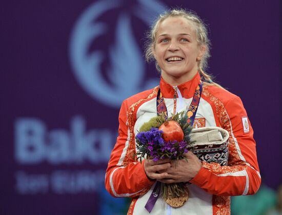 The 1st European Games. Women's Freestyle Wrestling. Day 1
