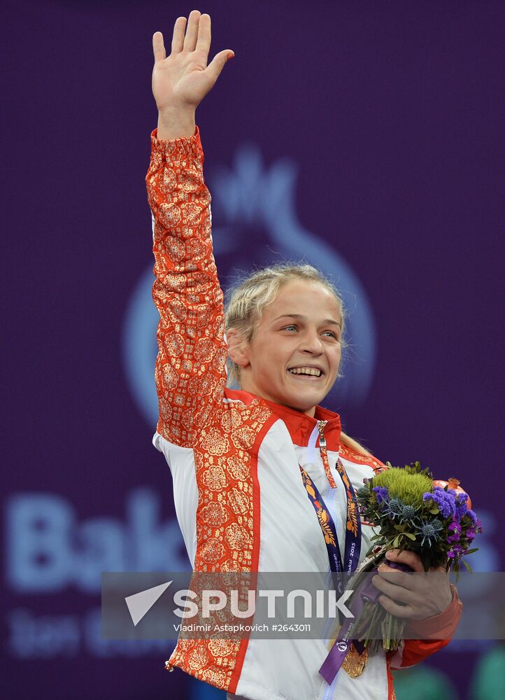 The 1st European Games. Women's Freestyle Wrestling. Day 1